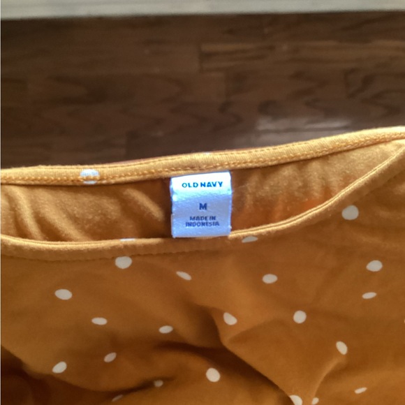 Old Navy Mustard Polka Dot Dress - Picture 4 of 6